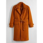 Bild von Mantel in Wolloptik mit Gürtel