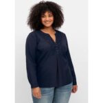 Bild von Longtunika mit Spitze am V-Ausschnitt