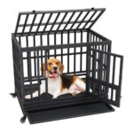 Bild von VEVOR Hundekäfig 95×65×81cm Hundebox aus Rostfreiem verzinktem Stahlrohr