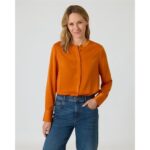 Bild von Satin-Longbluse im Unidesign