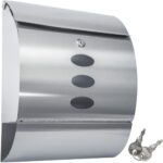 Bild von Edelstahl Briefkasten mit Zeitungsröhre