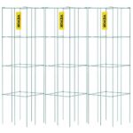 Bild von VEVOR Tomatenkäfige, Pflanzenstützkäfige, 3er-Pack, quadratischer Stahl, 3,3 Fuß, Grün für den Garten