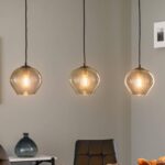Bild von Hängelampe Svala Glasschirme rund 3-flammig linear