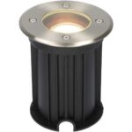 Bild von V-TAC LED Bodeneinbaustrahler außen – Dimmbar – GU10 Fassung – 6500K tageslichtweiß – 4W 345lm – Rund – Bodenstrahler – Auffahrt – Edelstahl – IP64 Wasserdicht