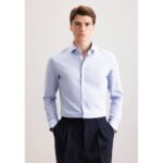 Bild von seidensticker Slim Flanellhemd Uni 1 Kentkragen 43 female