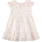 Bild von Sanetta Fiftyseven Webkleid Flügelarm Rüschenkragen Blumen natur 68