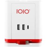 Bild von Steckdosenwürfel SW 1000 3-fach Schutzkontaktteckdose + 2 x USB-A und 1 x USB-C weiß