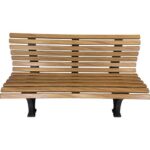 Bild von Parkbank aus Kunststoff, mit 13 Leisten, Breite 1500 mm, Holzoptik kaiserkraft