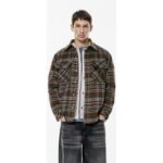 Bild von Pull&Bear Hemdjacke Mit Braunem Karomuster – Braun – male – Size: L