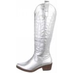 Bild von Ital-Design Western- & Bikerstiefel für Damen in Silber