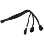 Bild von Phobya Y-Kabel 4Pin PWM auf 3x 4Pin PWM – Schwarz 30cm