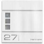 Bild von Metzler Briefkasten Weiß hochwertiger Stahl Sichtfenster   Cube