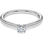 Bild von Swarovski Eternity SolitÃ¤rring, Im Labor gezÃ¼chtete Diamanten 0,25 ct tw, Runde Form, Sterlingsilber Unisex 58