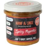 Bild von HEDI 4 x BIO Hanf & Linse Streichcreme Spicy Paprika