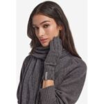 Bild von Falconeri Handschuhe Aus Kaschmir Ultrasoft Mit Zopfmuster Und Strass Grau TU