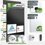 Bild von TEPTO 12 kWp Growatt PV-Anlage 26x Aiko 460Wp Glas-Glas Fullblack mit 10kWh Speicher