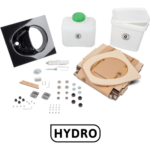 Bild von Kildwick MiniLoo HYDRO Trenntoilette Bausatz schwarz
