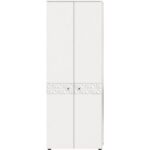 Bild von INOSIGN Garderobenschrank VICENZA, inkl. ausziehbarer Kleiderstange, 2 Türen, 4 Einlegeböden mit Ornamentabsetzung, Mehrzweckschrank, Kleiderschrank