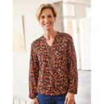 Bild von Avena Langarm-Shirt Millefleurs – Terra geblümt – female – Size: 44