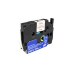 Bild von Ampertec P-Touch Band kompatibel zu TZe-132  rot auf transparent  12mm / 8m  laminiert