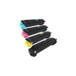 Bild von Ampertec 4 Kompatible Toner ersetzt Kyocera TK-5215 Multipack KCMY