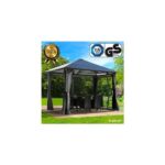 Bild von Brast Alu Gartenpavillon SUMMERDREAM 3x3m grau