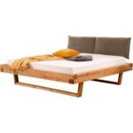 Bild von Massivart Balkenbett – Cord 180 x 200 cm Kiefer geölt gebeizt – BODIL