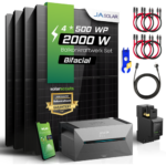 Bild von Balkonkraftwerk mit Speicher 2000W – Anker Solix Solarbank 3 Pro – 500W Solarmodule Bifazial