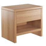 Bild von Hochwertiger Massivholz-Nachttisch Buche Nachtkonsole mit Schublade