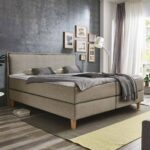 Bild von HOMELIV. Boxspringbett Zibo Webstoff 160x200cm Box ohne Federung Härtegrad: H2 skandinavisch