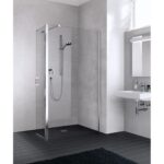Bild von Kermi Walk-In Liga T1R 1030×1850, silber hochglanz, ESG klar, LIT1R10318VAK LIT1R10318VAK