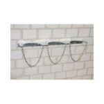 Bild von BAUER Gasflaschen-Wandhalterung GWH 230-III, Platz für 3 Gasflaschen bis ø 230 mm, L 910 x B 135 x H 50 mm, feuerverzinkt, mit Kettensicherung