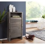 Bild von Unterschrank Akazie 40x20x80 grau lackiert PURE ACACIA #604