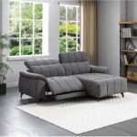 Bild von Eckrelaxsofa elektrisch – Ecke rechts – Strukturstoff – Grau – CELTIMO