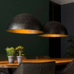 Bild von Liadomo Pendelleuchte Royale, Industrial-Flair, zwei XXL-Schirme Industrial, Vintage Küche/Kücheninsel, Schlafzimmer, Wohn-/Esszimmer, Wohnzimmer
