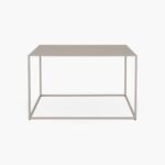 Bild von Metall Couchtisch THEO in Beige Kleiner quadratischer Sofatisch 60 x 60 x 36 cm Minimalistisches Design Made in Germany Goldau & Noelle
