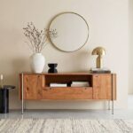 Bild von Sideboard Rivoro 175 cm Akazie Natur 2 Türen 1 Schubfach 1 Fach, Sideboards
