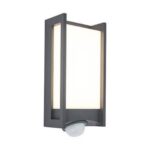 Bild von Anthracite wall lamp Qubo with sensor Lutec – 5193002118