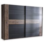 Bild von Schwebetürenschrank – Schlammeiche-Schwarzeiche – 270 cm