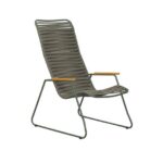 Bild von Liadomo Atina Loungesessel – Gestell Edelstahl dunkelgrün Sitz Rope oliv Organic Modern, Trendig & bunt