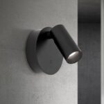 Bild von ORION LED Wandlampe Luxy, dimmbar, schwarz, für Flurbereich, Aluminium, Modern, LED Wandleuchte, Wandlampe Innen