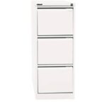 Bild von Bisley Aktenschrank A4BS3E 3 Schübe Verkehrsweiß 413 x 622 x 1.016 mm