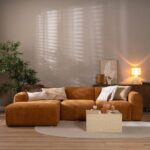 Bild von Bronx71 Ecksofa Maine Bouclé terrakotta links